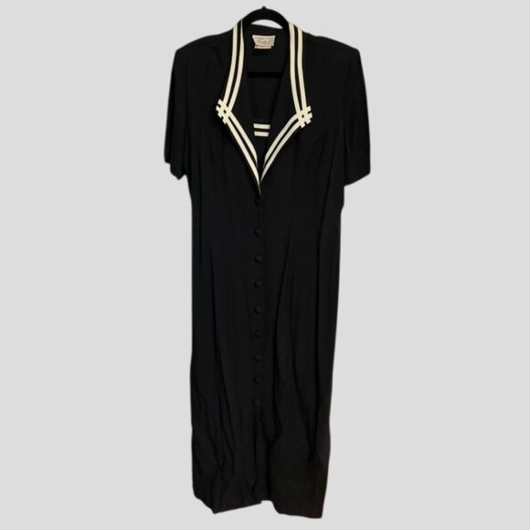 Vintage Tradition Black Maxi Dress - Picture 4 of 16